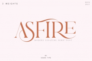Asfire – Elegant Ligature Serif Font Download