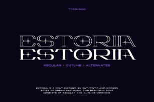 Estoria Futuristic Font Download