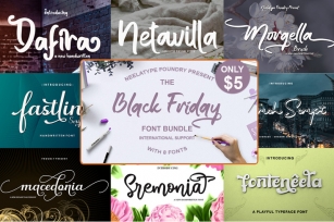 The Black Friday Font Bundle Font Download