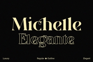 Michelle Elegante duo font Font Download
