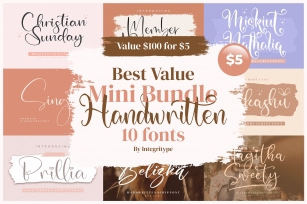 best value mini bundle handwriting and calligraphy s Font Download