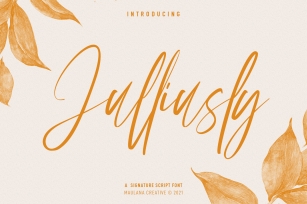 Julliusly Signature Font Download