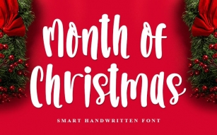 Month of Christmas Font Download