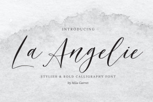 La Angelie Wedding Calligraphy Font Download