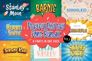 Playful Display Font Bundle Vol 3 Font Download