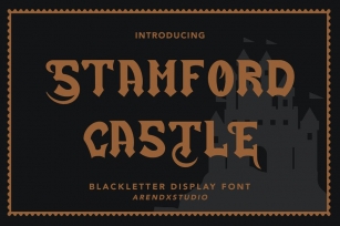 Stamford Castle - Blackletter Display Font Font Download
