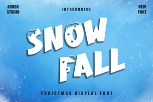 Snow Fall - Christmas Display Font Font Download