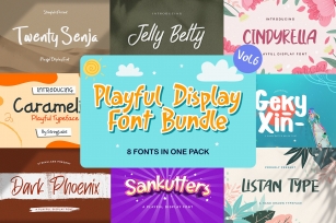 Playful Display Bundle Vol 6 Font Download