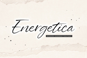 Energetica Modern Handwritten Font Download