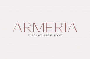 Armeria is a modern serif Font Download