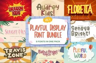 Playful Display Font Bundle Vol 4 Font Download