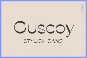 Guscoy – Stylish, High Contrast Sans Font Download