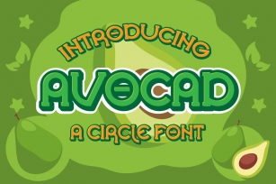 Avocad Circle Display Typeface Font Download