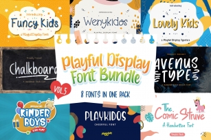 Playful Display Bundle Vol 5 Font Download