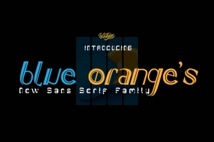 blue oranges Font Download