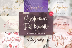 Handwritten Bundle Vol 5 Font Download