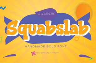 Squabslab - Handmade Bold Font Font Download