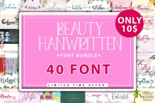 40 Beauty bundle Font Download