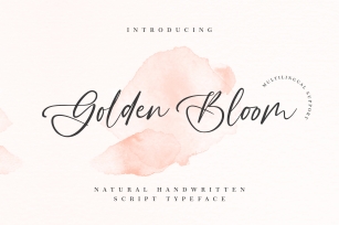 Golden Bloom Font Download
