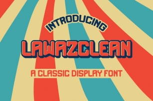 Lawazclean Vintage Retro Font Classic Font Download