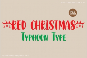 Red Christmas Font Download
