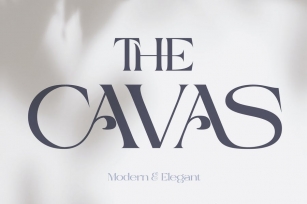 Cavas modern & elegant font Font Download
