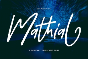 Mathial | A Handwritten Script Font Font Download