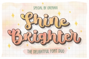Shine Brighter Duo Font Download