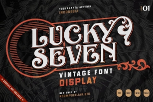 Lucky Seven Vintage Font Font Download