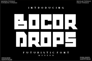 Bocor Drops Font Download