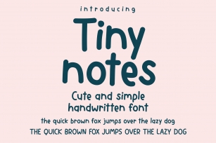 Tiny Notes Font Download