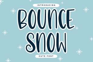 Bounce Snow Font Download