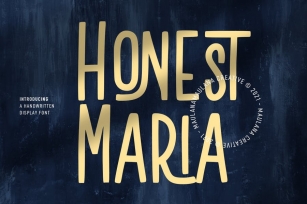 Honest Maria Display Font Font Download