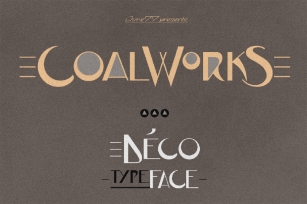 CoalWorks Pro - Art Deco Typeface Font Download