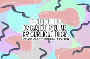 DR Curlicue l A Unique Handwritten Sans Serif Font Download