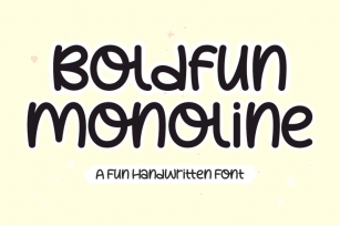 Boldfun Monoline Quirky Font Font Download