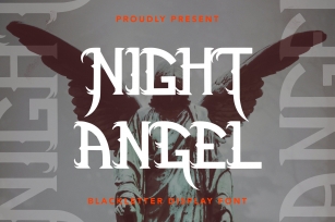 NightAngel -Blackletter Display Font Download