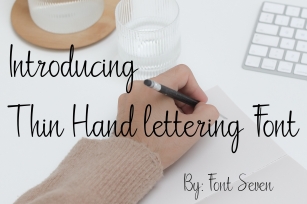 Thin Hand-lettering Script Font Download
