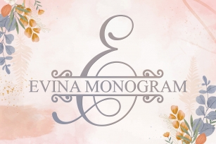 Evina Monogram Font Download