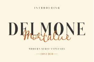 DELMONE & Mortalue Duo Font Font Download