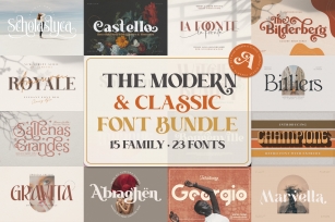 The Modern & Classic Bundle Font Download