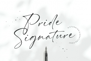 Pride Signature Handwritten Font Download