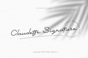 Claudette Signature Font Download