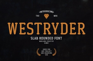 Westryder Slab Rounded Serif Font Font Download