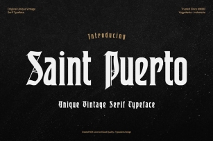 Saint Puerto Font Download