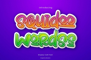 Squidoo Wordss Font Download