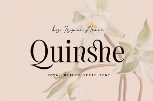 Quinshe - Elegant Classic Beauty Expressive Serif Font Download