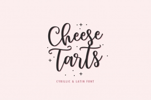 Cheese Tarts cyrillic Font Download