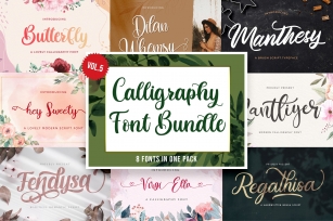 Calligraphy Bundle Vol 5 Font Download