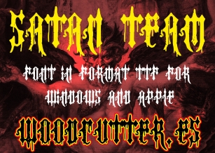 Satan Team Font Download